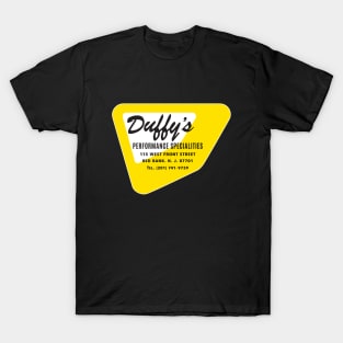 Vintage Duffy's Performance Specialities Hot Rod suppliers emblem - yellow print T-Shirt